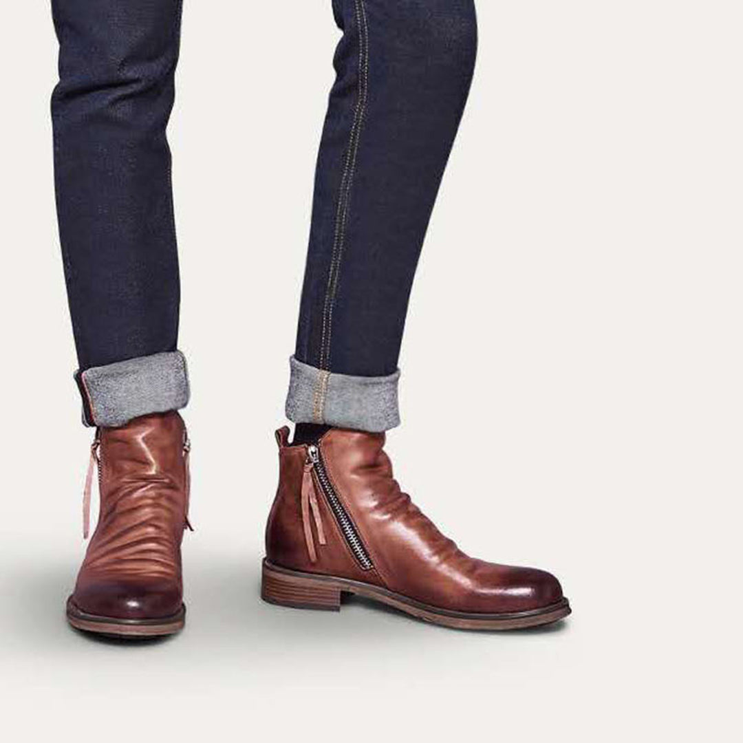 Lance Men’s Boots | Zip-Up Urban Ankle Boots for Autumn