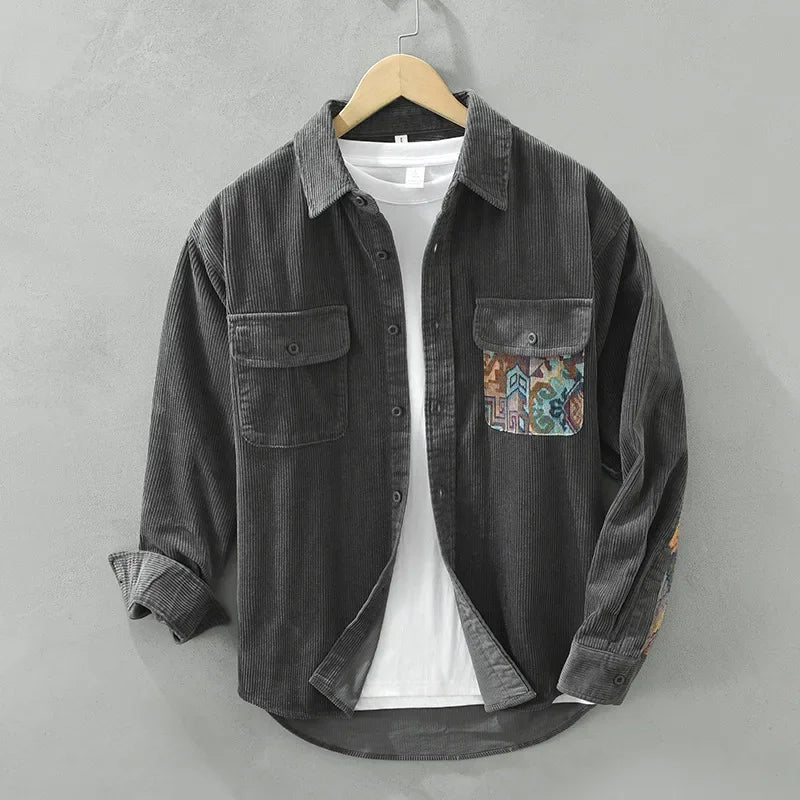 Aurelian Shirt | Men's Velvet Long Sleeve Comfort Shirt