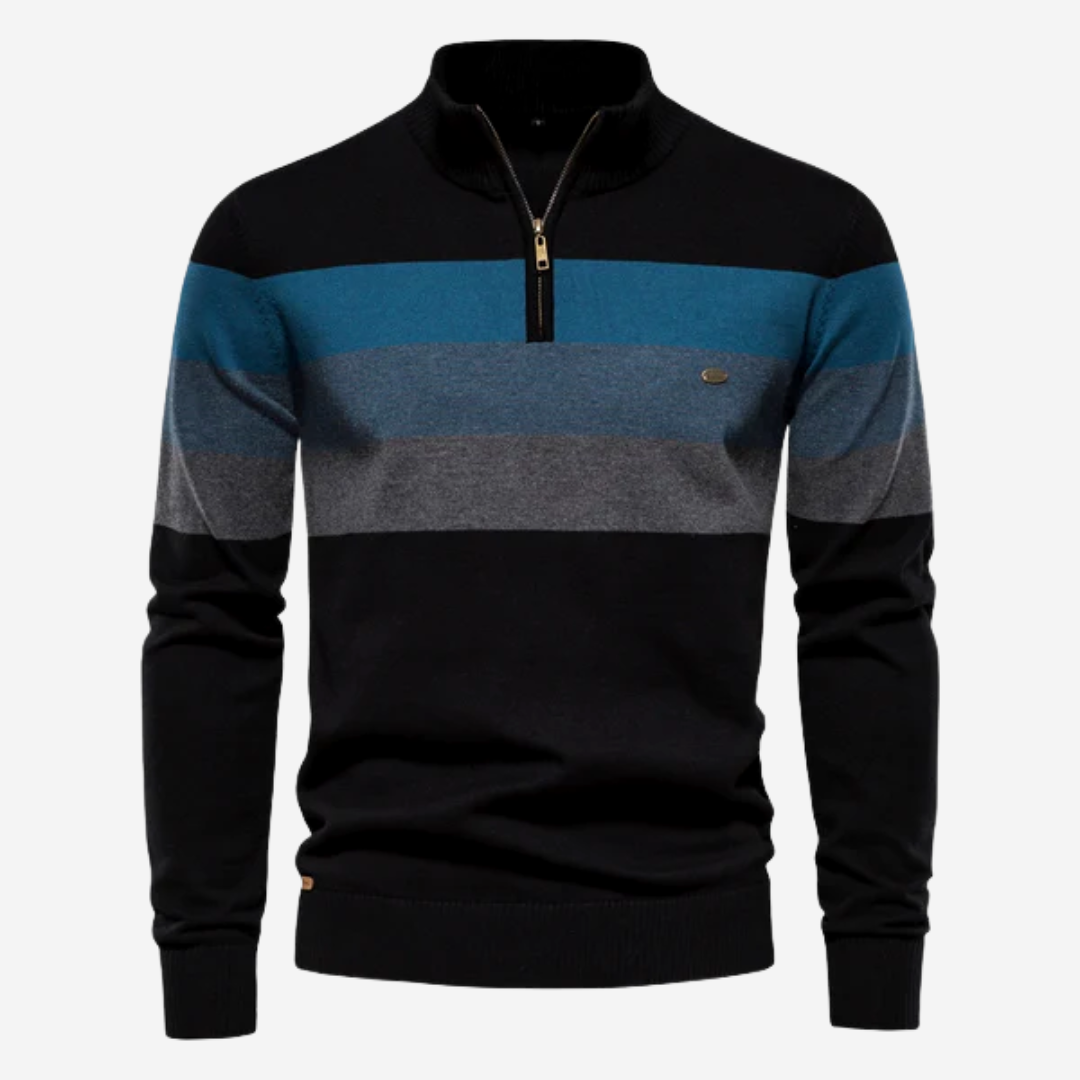 Axel Sweater | Men's Striped Slim-Fit Knit Pullover