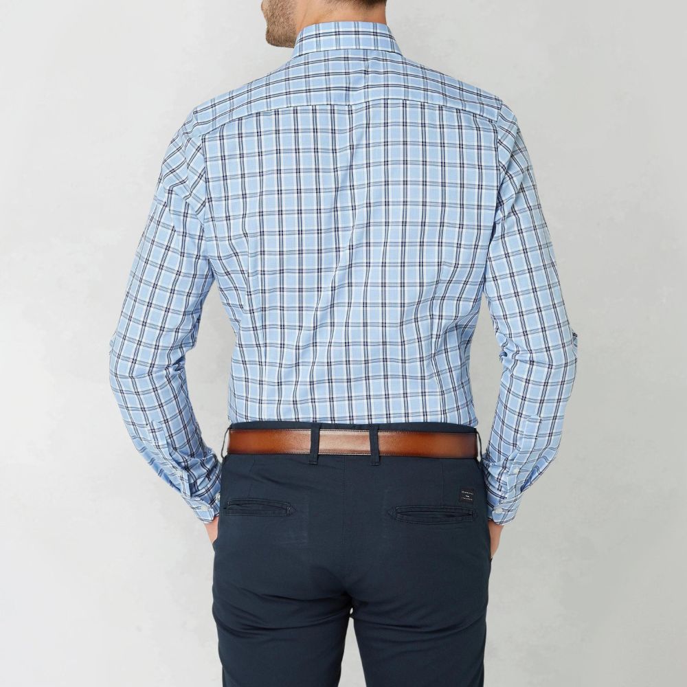 Kalvin Shirt | Men's Autumn Long Sleeve Plaid Button-Up Shirt