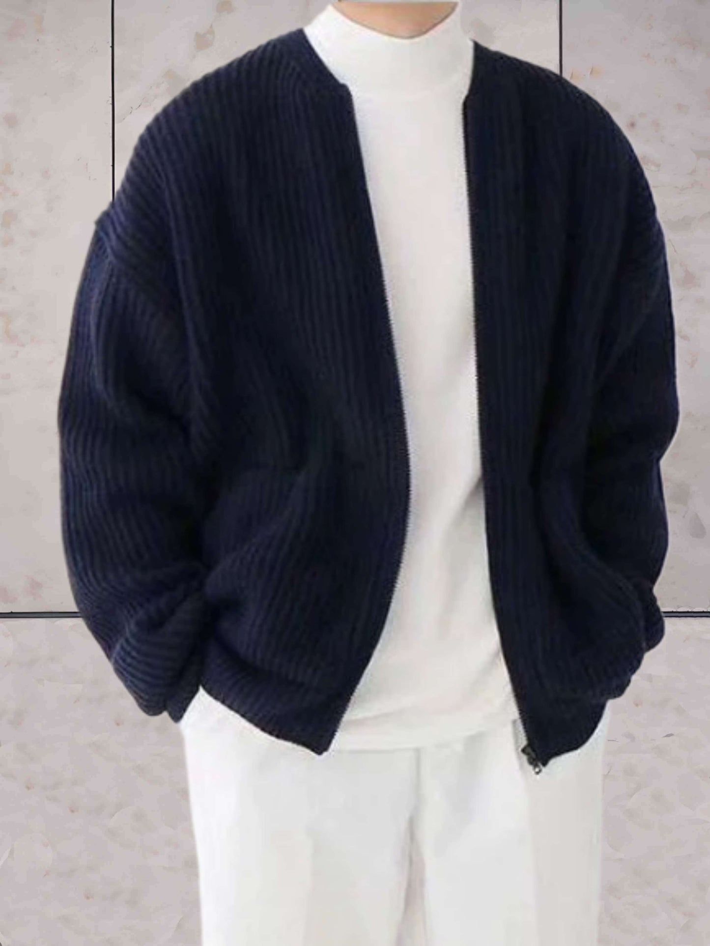 Baelan Vest | Casual Ribbed Knitted Men's Vest with Pockets