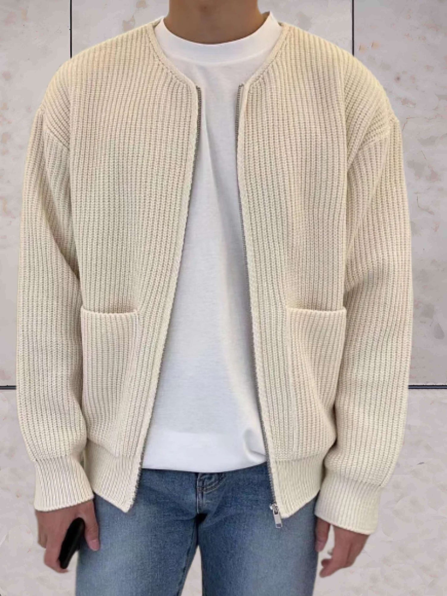 Baelan Vest | Casual Ribbed Knitted Men's Vest with Pockets