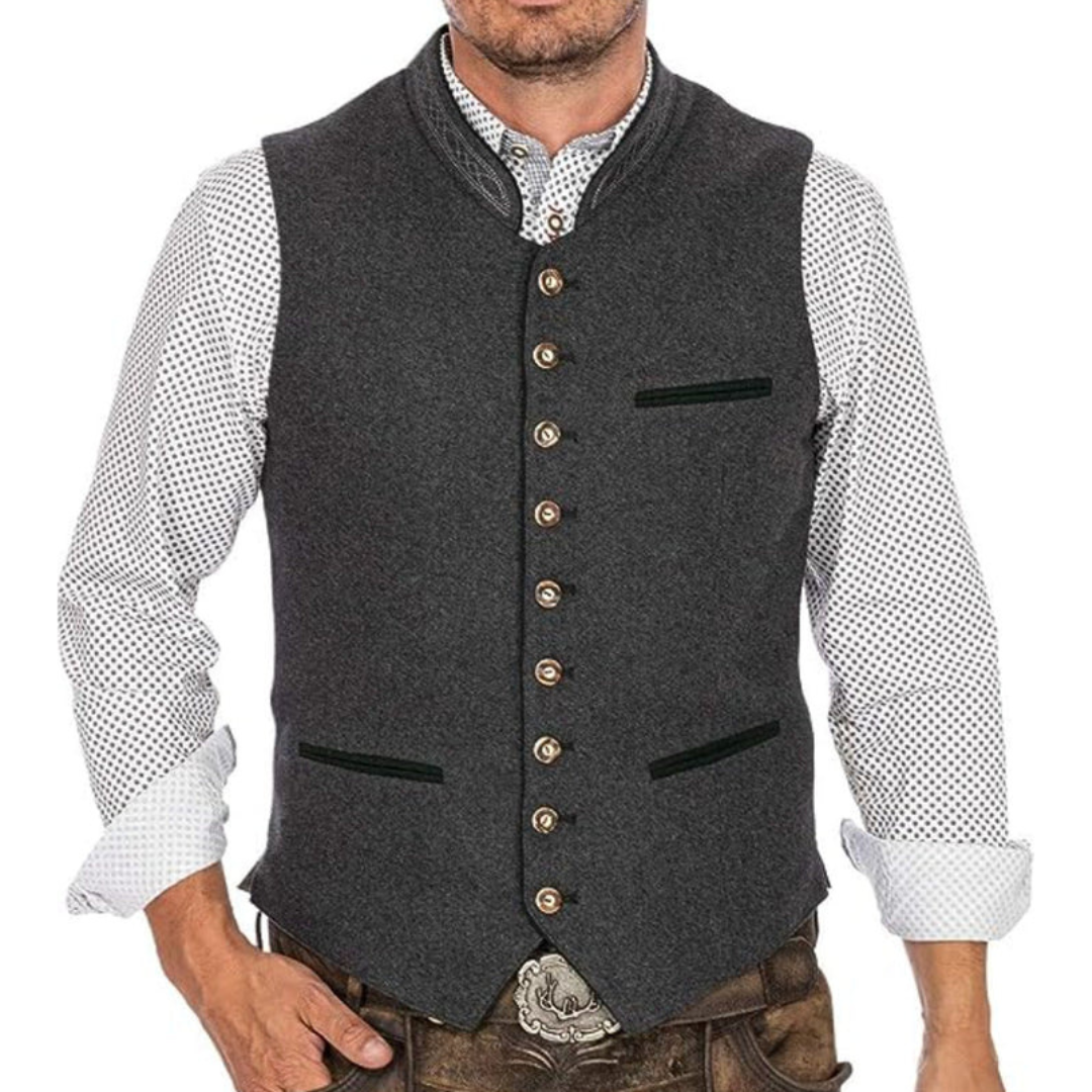 Barnaby Waistcoat | Men's Traditional Buttoned Waistcoat