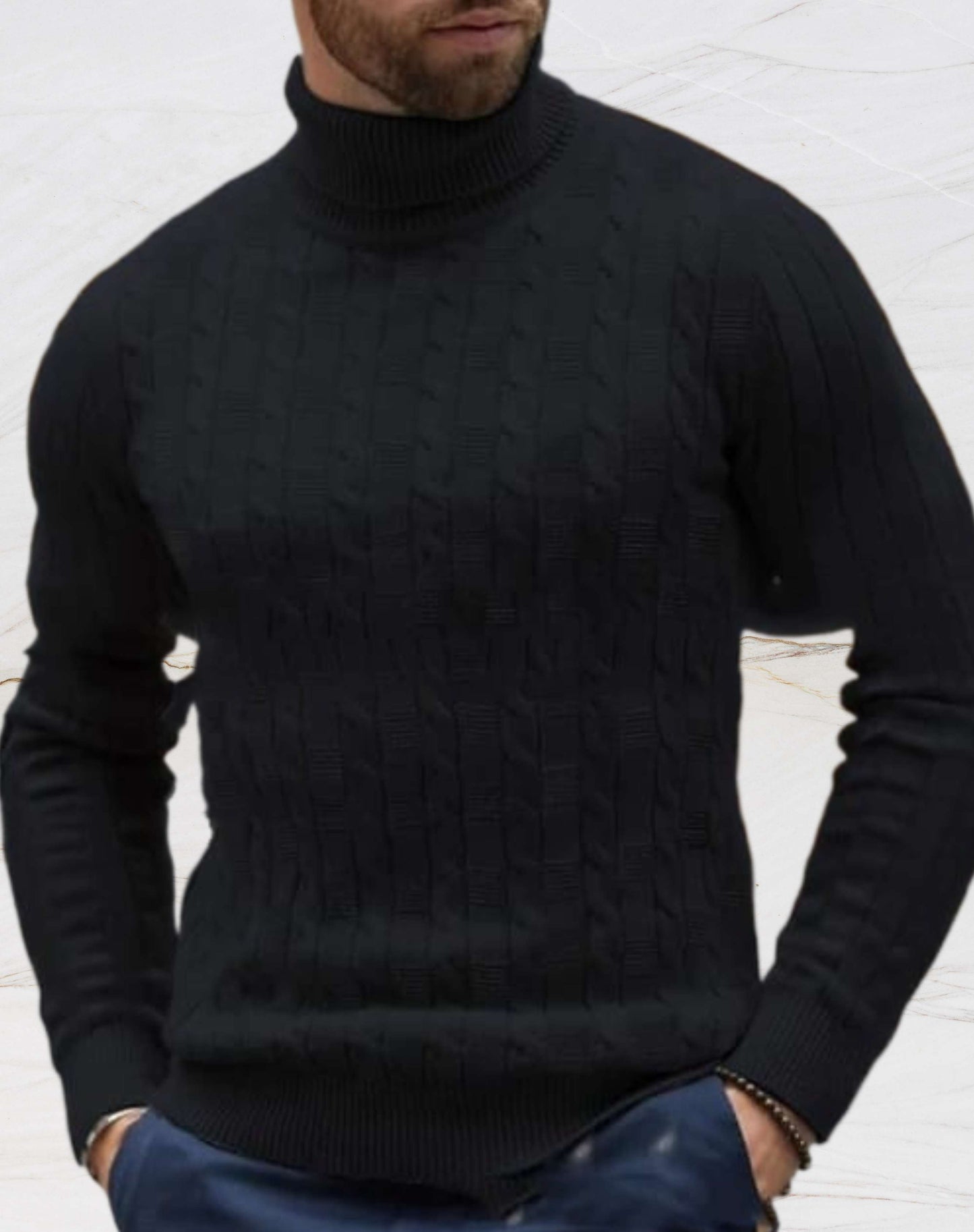 Barney Turtleneck Sweater | Men's Slim-Fit Turtleneck Knit