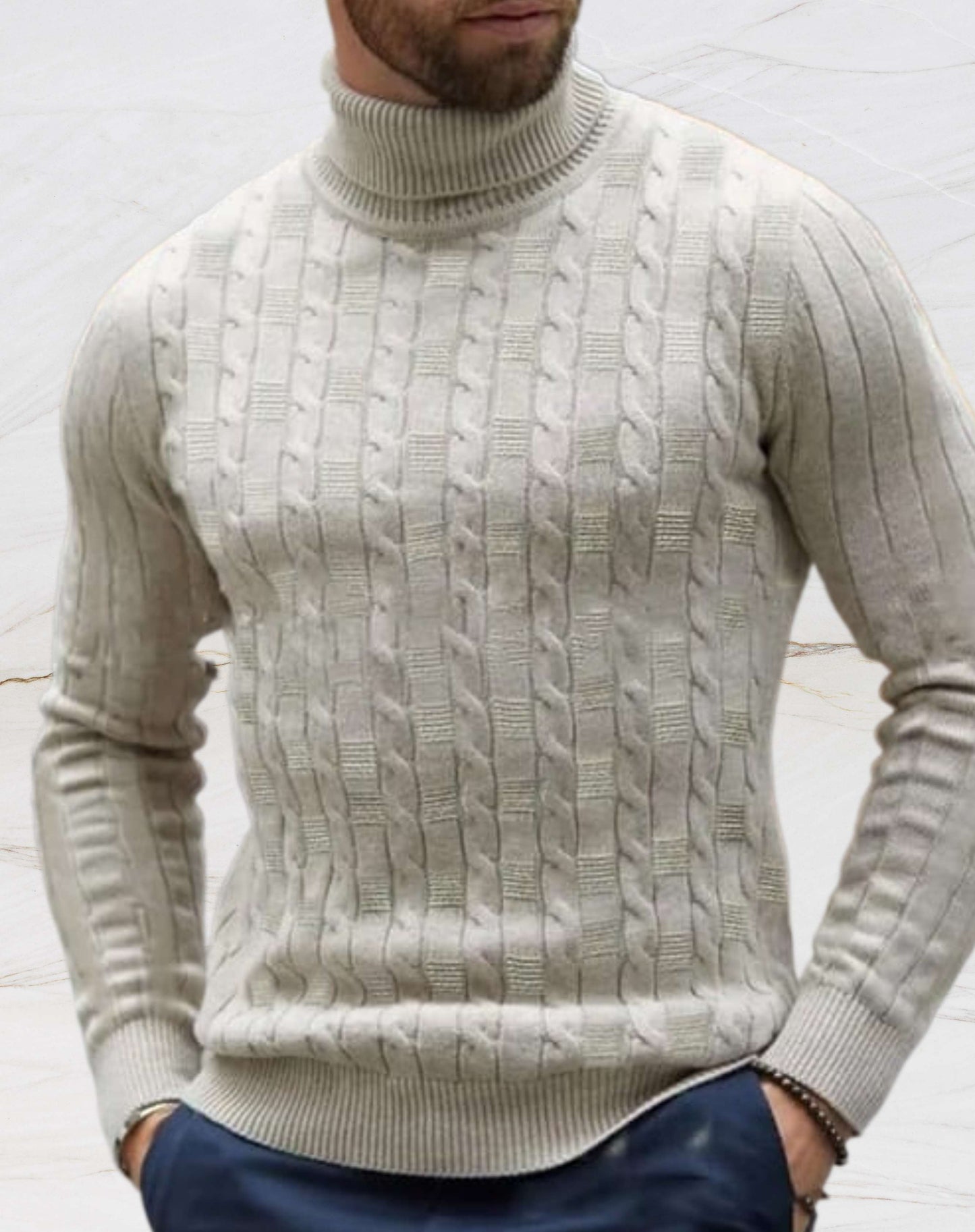 Barney Turtleneck Sweater | Men's Slim-Fit Turtleneck Knit