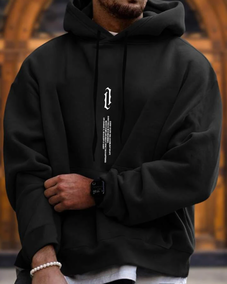 Michael Men’s Hoodie | Oversized Cotton Blend with Hood
