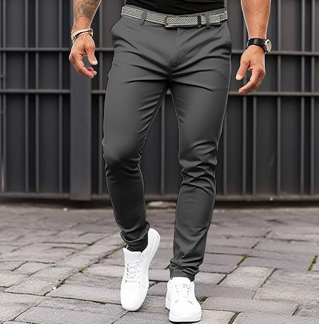 Lairdly Men's Slim-Fit Trousers | Stylish Pants for Autumn