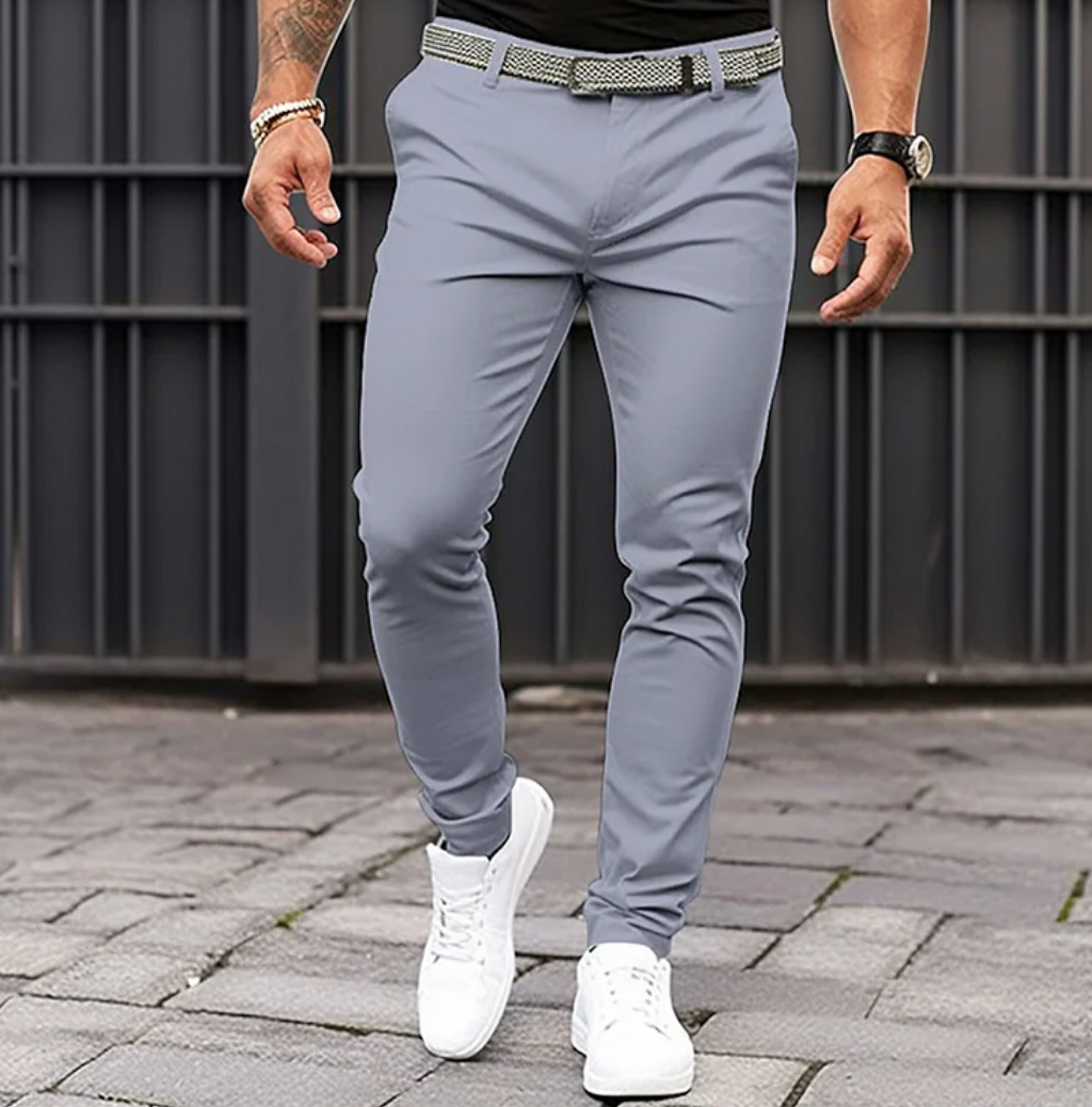 Lairdly Men's Slim-Fit Trousers | Stylish Pants for Autumn