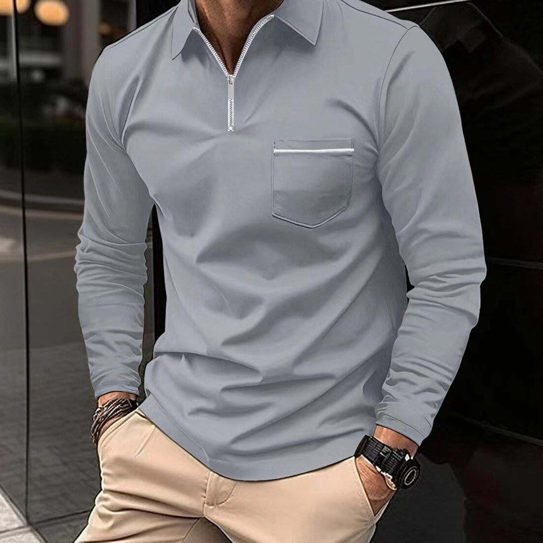Brevin Polo | Men's Long-Sleeve Polo Shirt