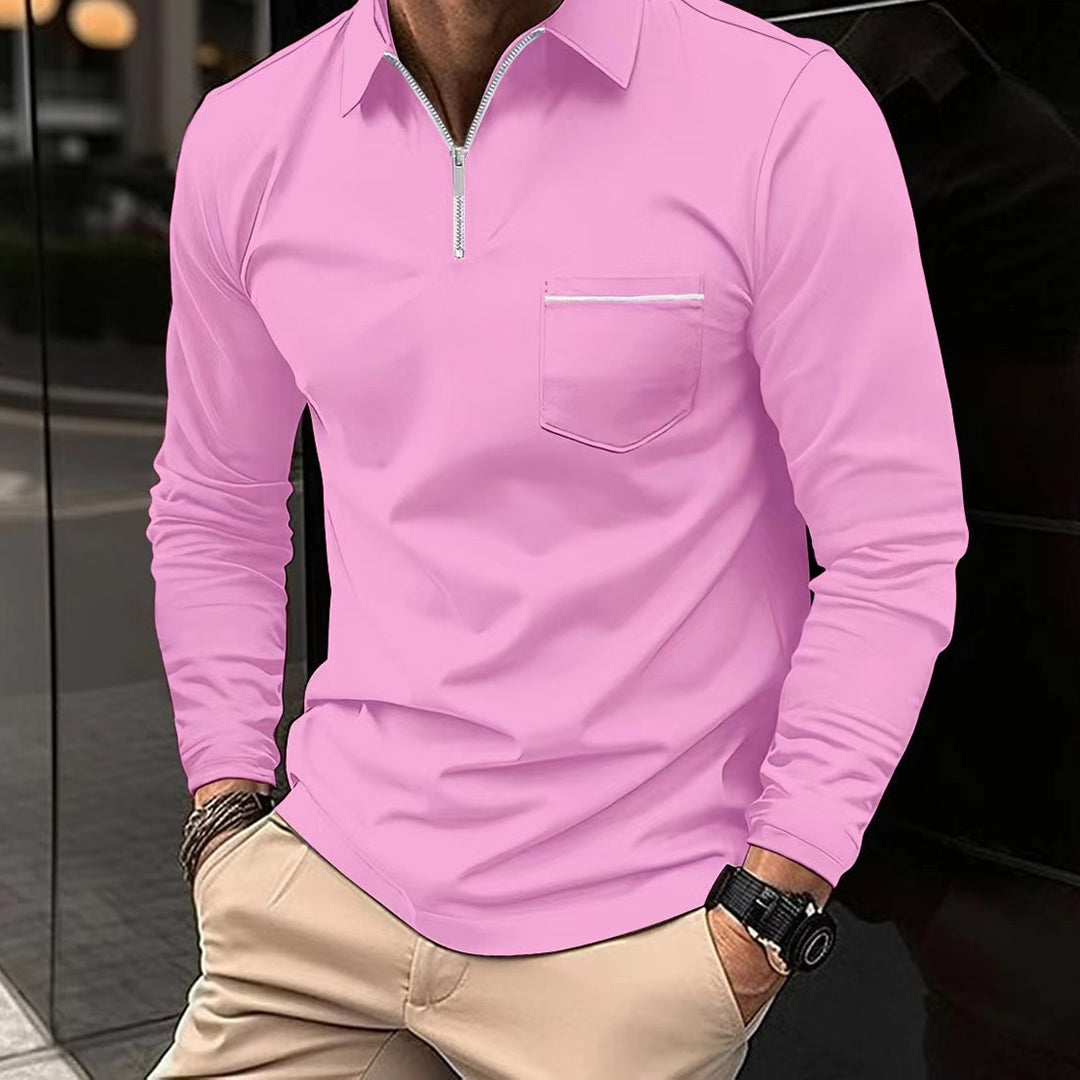 Brevin Polo | Men's Long-Sleeve Polo Shirt