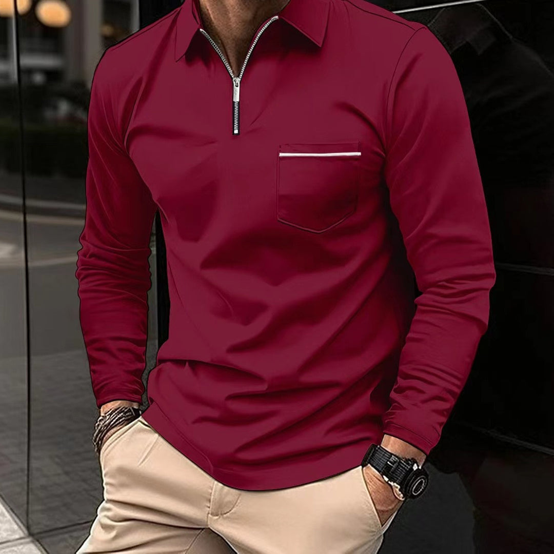 Brevin Polo | Men's Long-Sleeve Polo Shirt