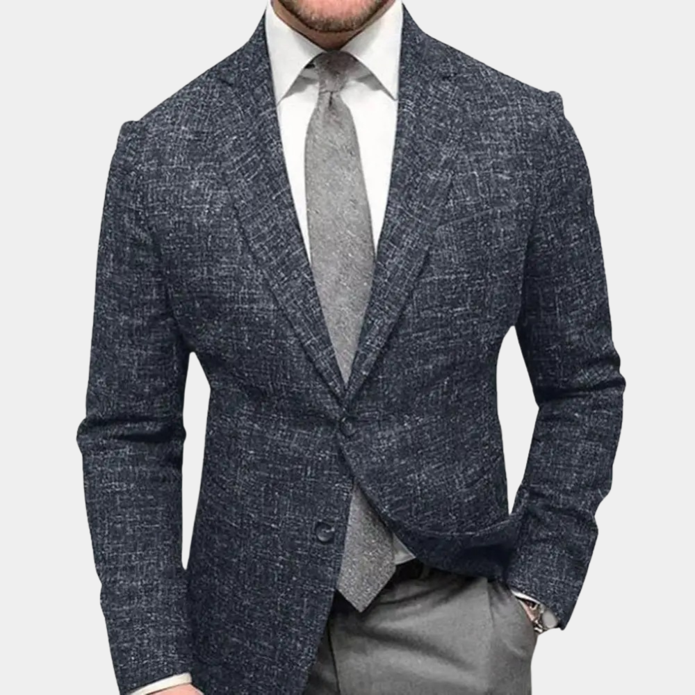 Jaceon Men’s Blazer | Slim Fit Single-Breasted Blazer with Lapel Collar for Autumn