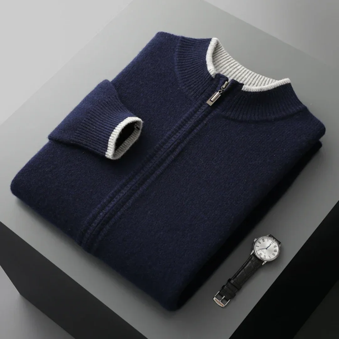 Landon Men’s Sweater | Zip-Up Sweater for Winter