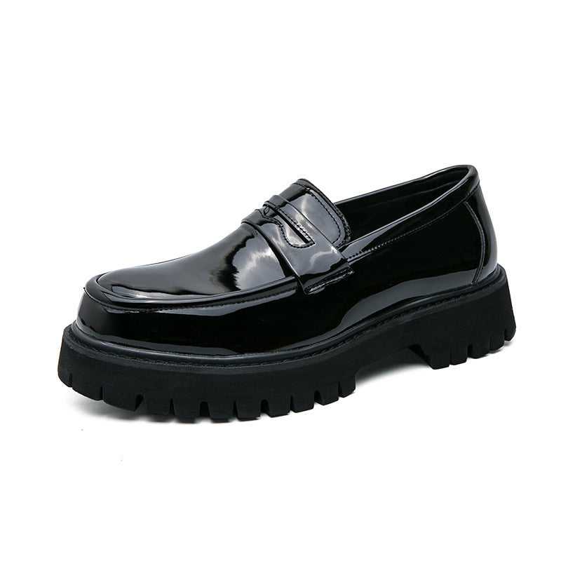 Caden Loafers | Men's Platform Height-Increasing Black Loafers