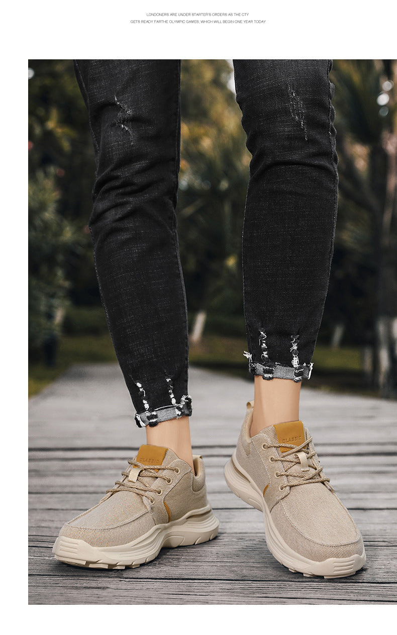 Callan Shoes | Men's Large Size Canvas Outdoor Walking Shoes