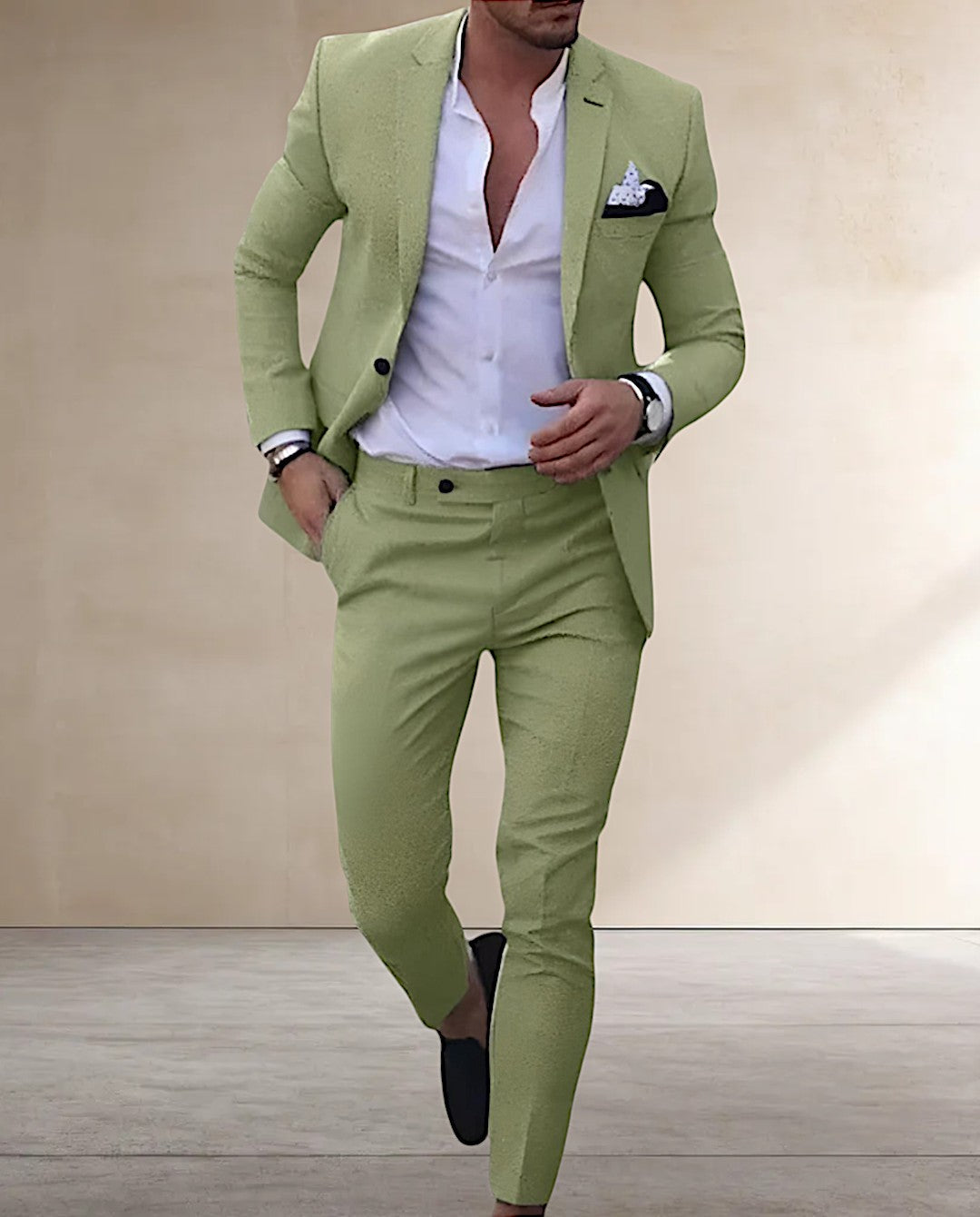 Cameron Suit Set | Men's Single-Breasted Suit with Collared Jacket and Formal Trousers