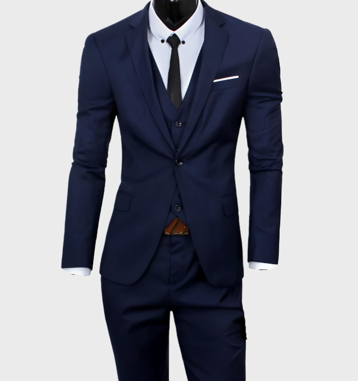 Colin Suit Set | Men's Single-Breasted Jacket with Notched Collar and Formal Trousers