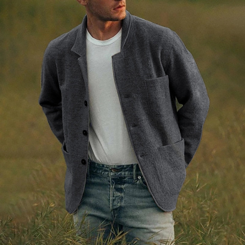 Edricson Wool Vest | Men's Stylish Button-Up Layer