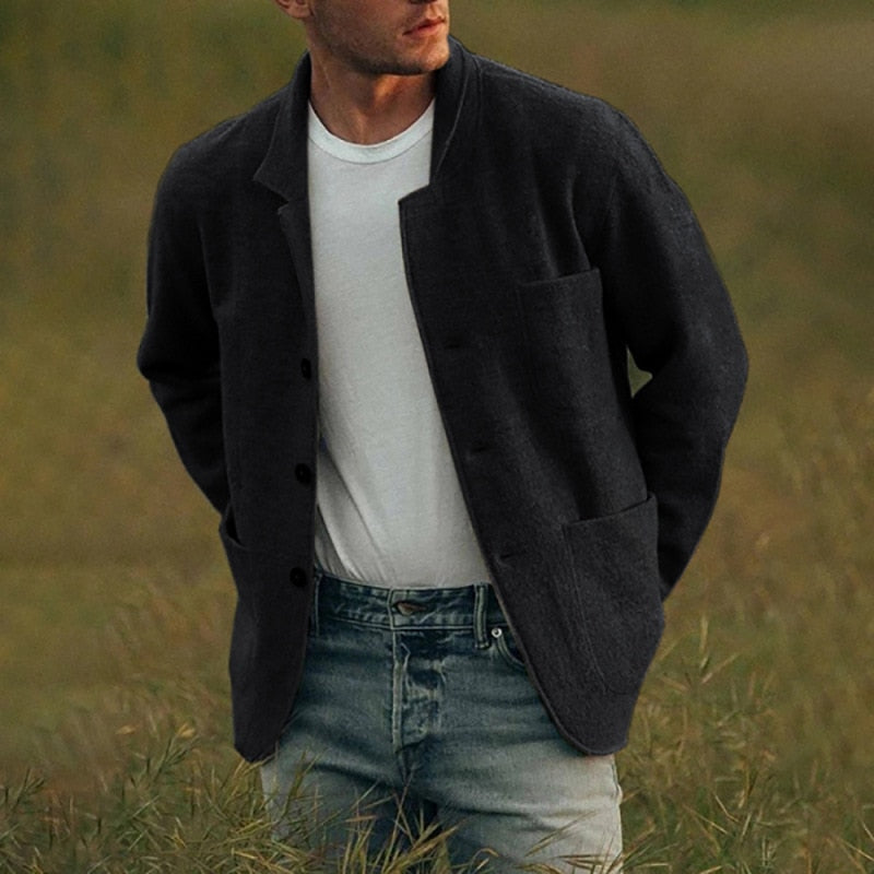 Edricson Wool Vest | Men's Stylish Button-Up Layer