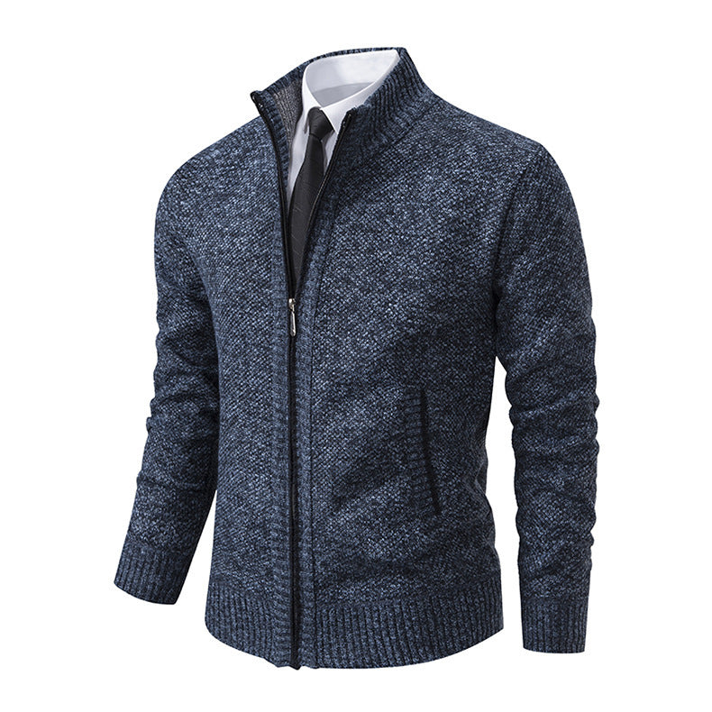 Elijah Cardigan | Men's Plus Size Casual Knit Cardigan with Fashion Collar