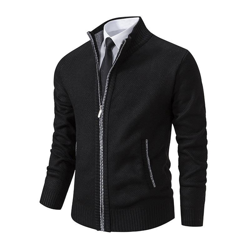 Elijah Cardigan | Men's Plus Size Casual Knit Cardigan with Fashion Collar