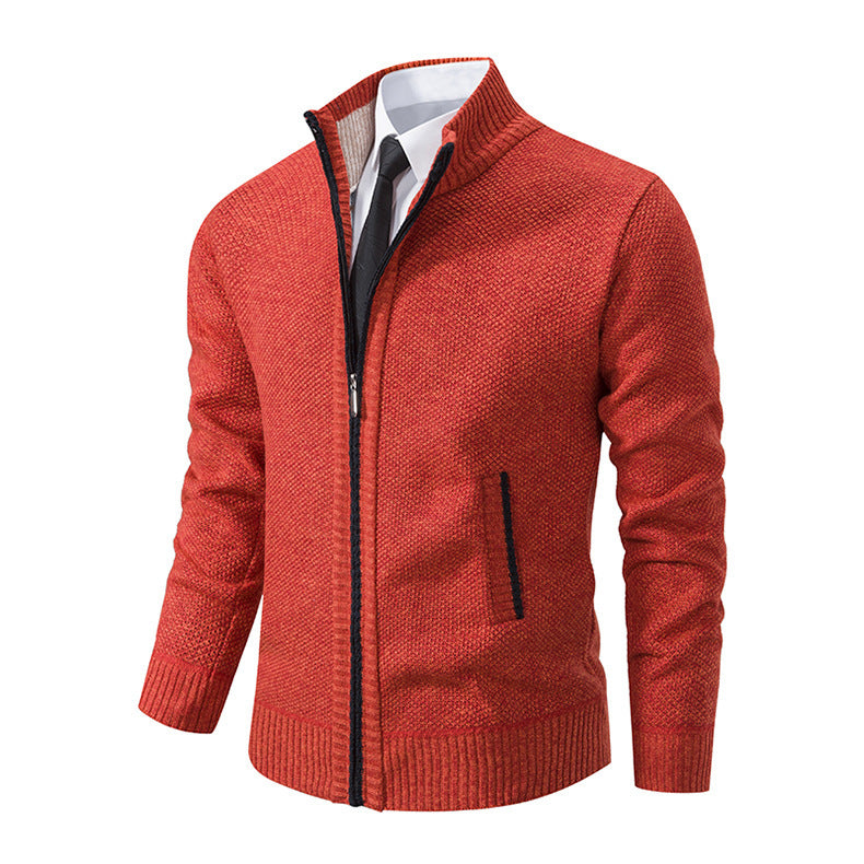 Elijah Cardigan | Men's Plus Size Casual Knit Cardigan with Fashion Collar