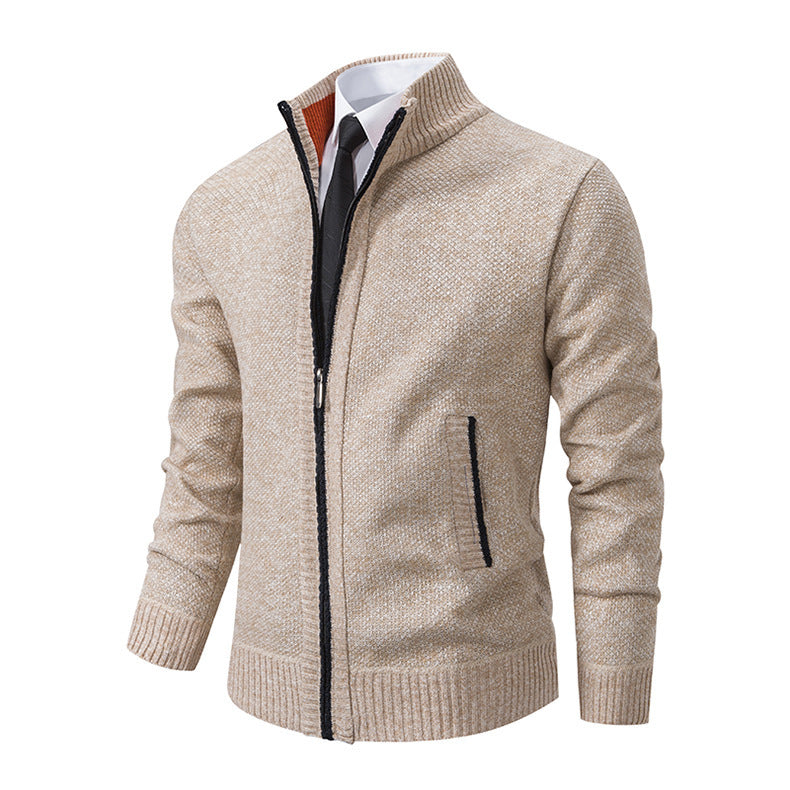 Elijah Cardigan | Men's Plus Size Casual Knit Cardigan with Fashion Collar