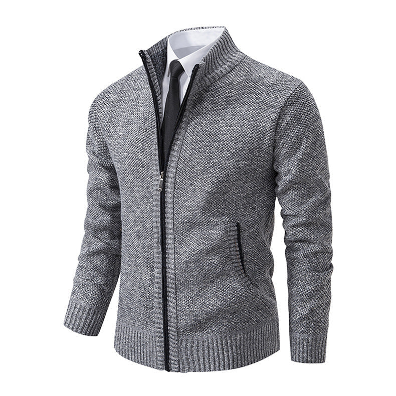 Elijah Cardigan | Men's Plus Size Casual Knit Cardigan with Fashion Collar