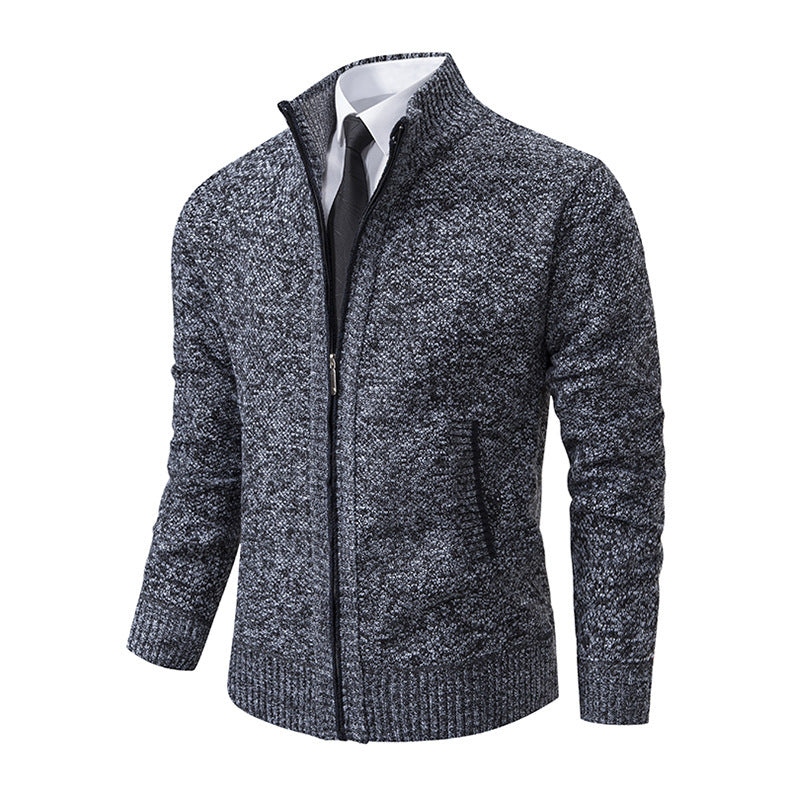 Elijah Cardigan | Men's Plus Size Casual Knit Cardigan with Fashion Collar