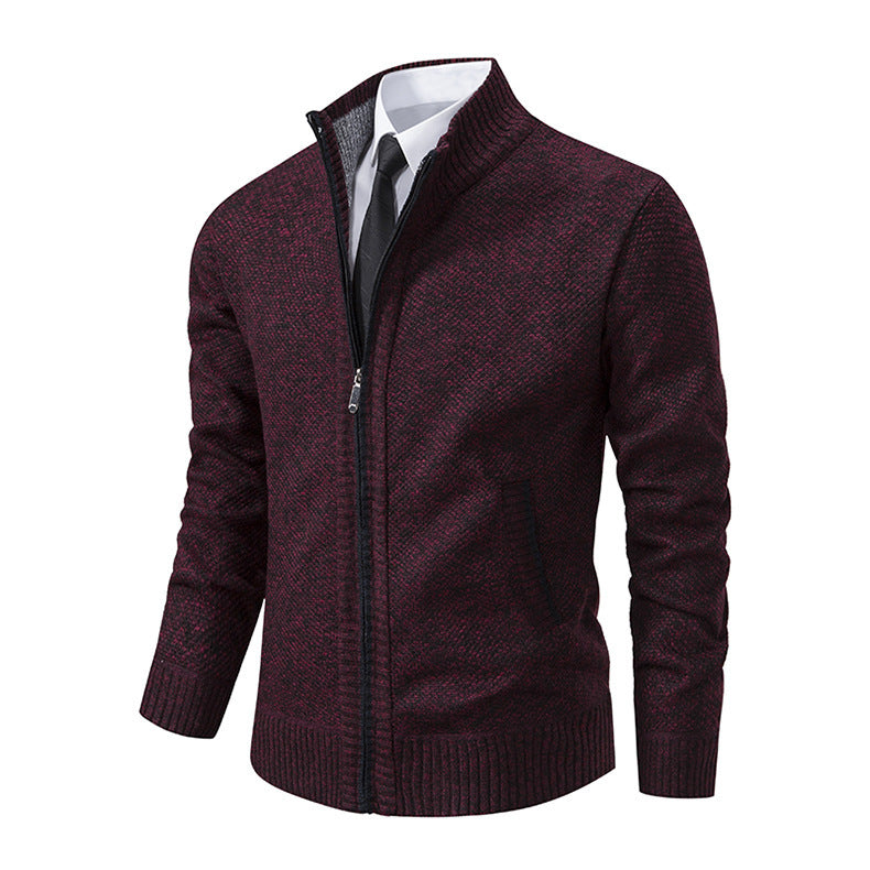 Elijah Cardigan | Men's Plus Size Casual Knit Cardigan with Fashion Collar