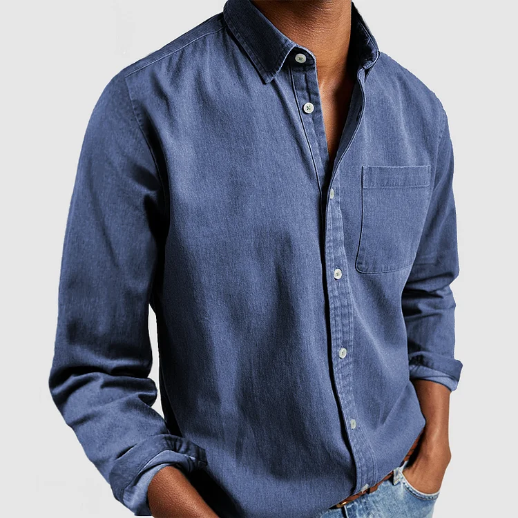 Emir Cotton Long-Sleeve Shirt | Men's Casual Versatile Fit