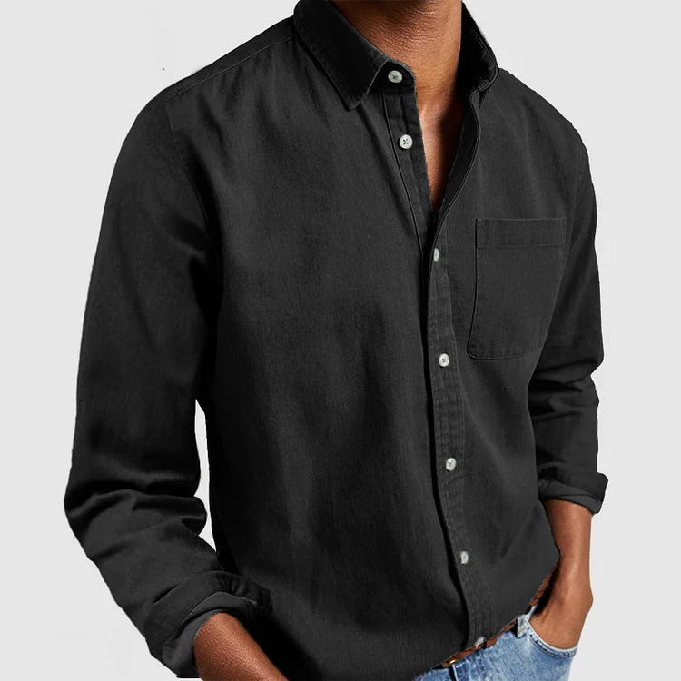 Emir Cotton Long-Sleeve Shirt | Men's Casual Versatile Fit