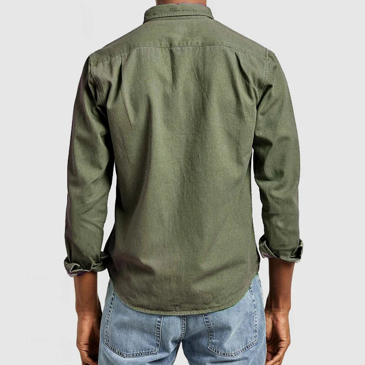 Emir Cotton Long-Sleeve Shirt | Men's Casual Versatile Fit