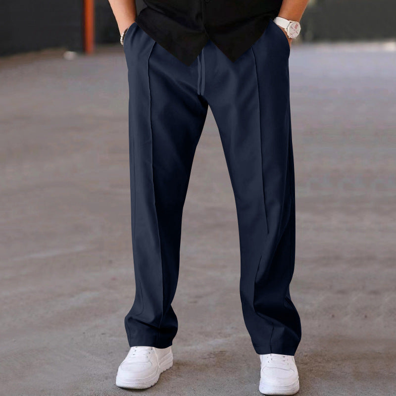 Enrico Wide-Leg Trousers | Men's Relaxed Casual Fit