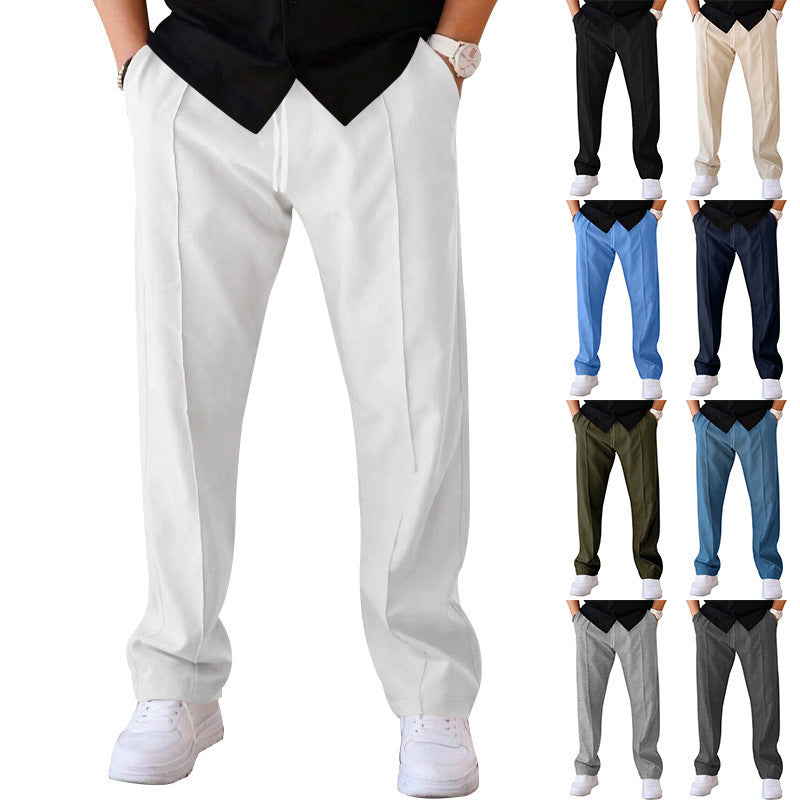 Enrico Wide-Leg Trousers | Men's Relaxed Casual Fit