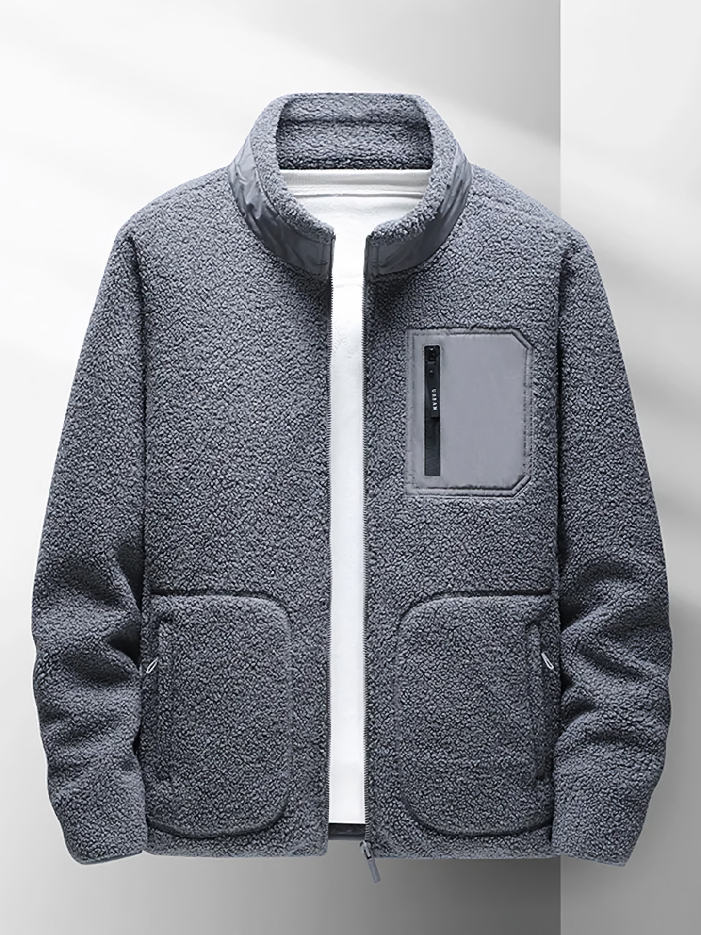 Kenrick Fleece Jacket | Men's Winter Zip-Up Sherpa Jacket