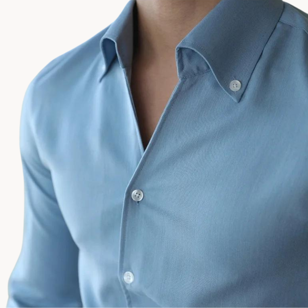 Kalin Dress Shirt | Men's Autumn Slim Fit Stretch Cotton Shirt