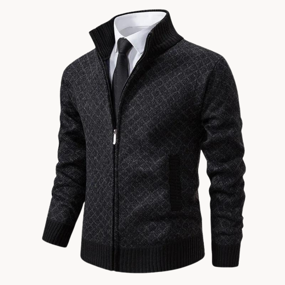 Jalen Full Zip Cardigan | Knitted Cardigan for Winter