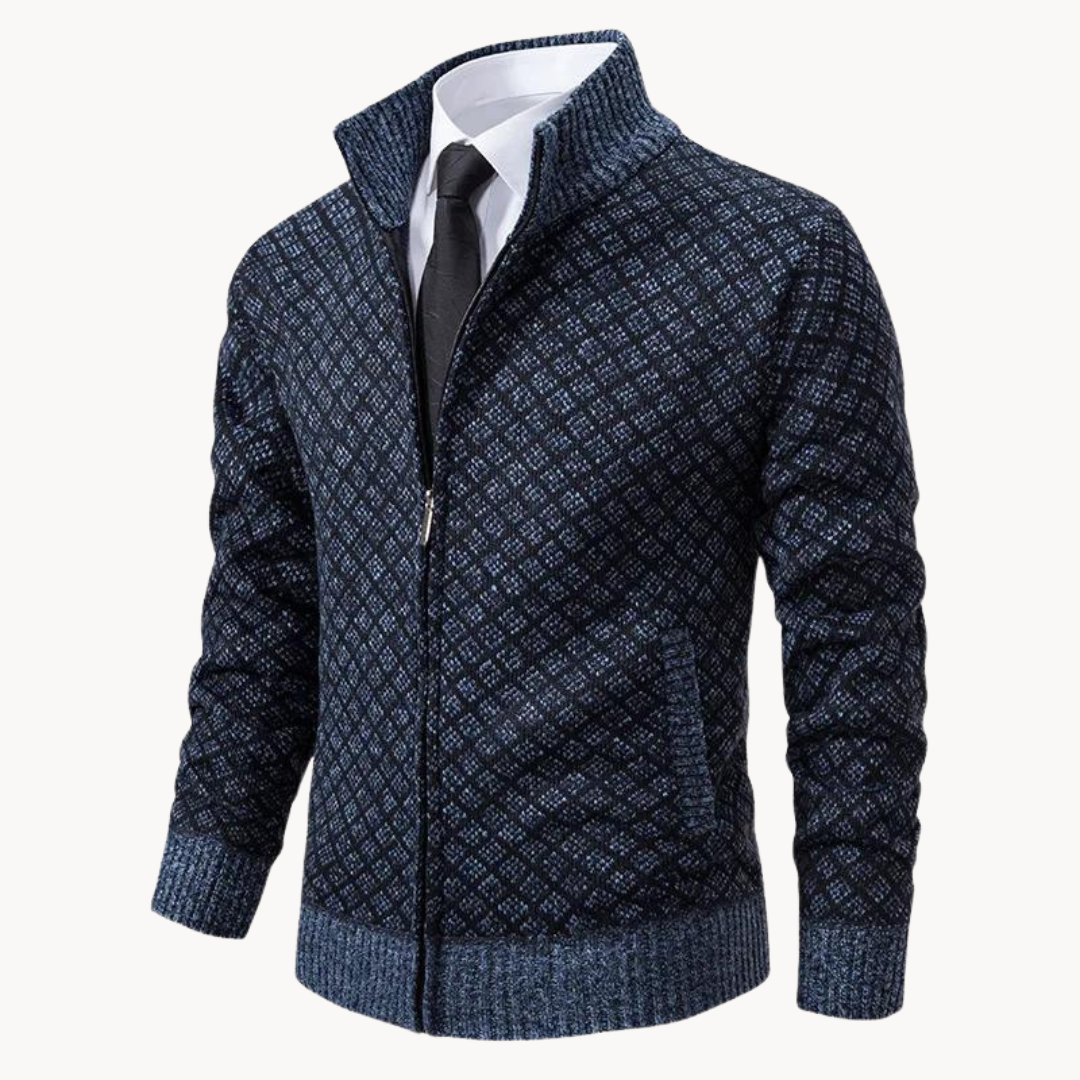 Jalen Full Zip Cardigan | Knitted Cardigan for Winter