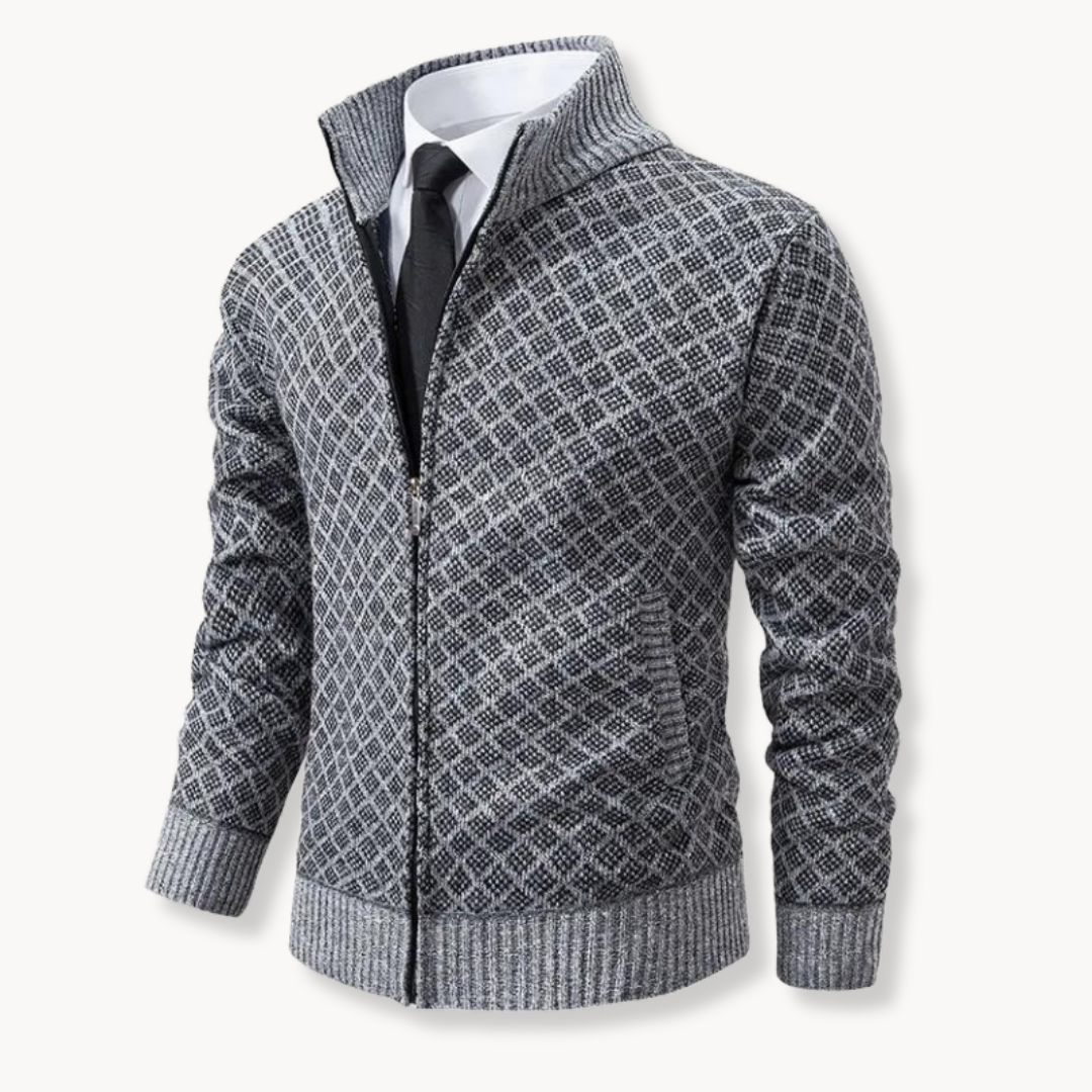 Jalen Full Zip Cardigan | Knitted Cardigan for Winter