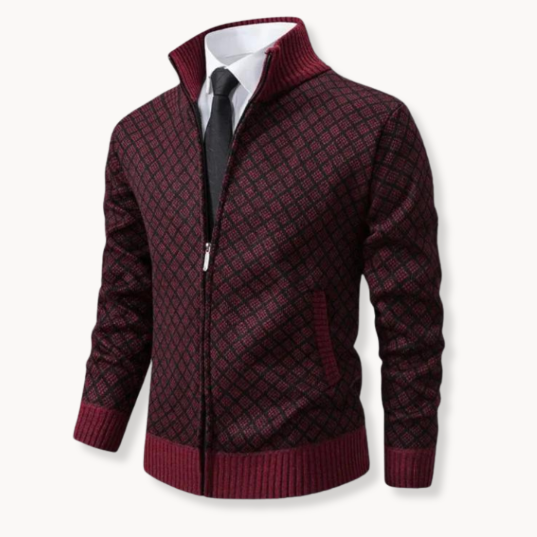 Jalen Full Zip Cardigan | Knitted Cardigan for Winter