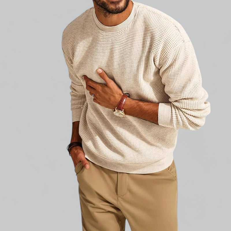 Gael Men’s Sweater | Wool Knit Crew Neck for Everyday Comfort