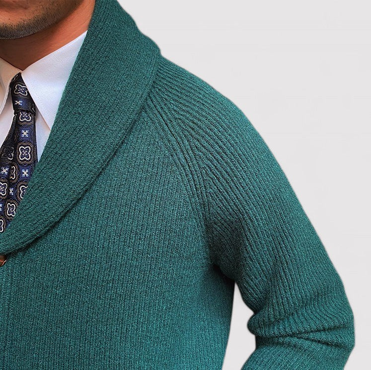 Garnet Men's Cardigan | Stylish Knitted Button-Up Sweater
