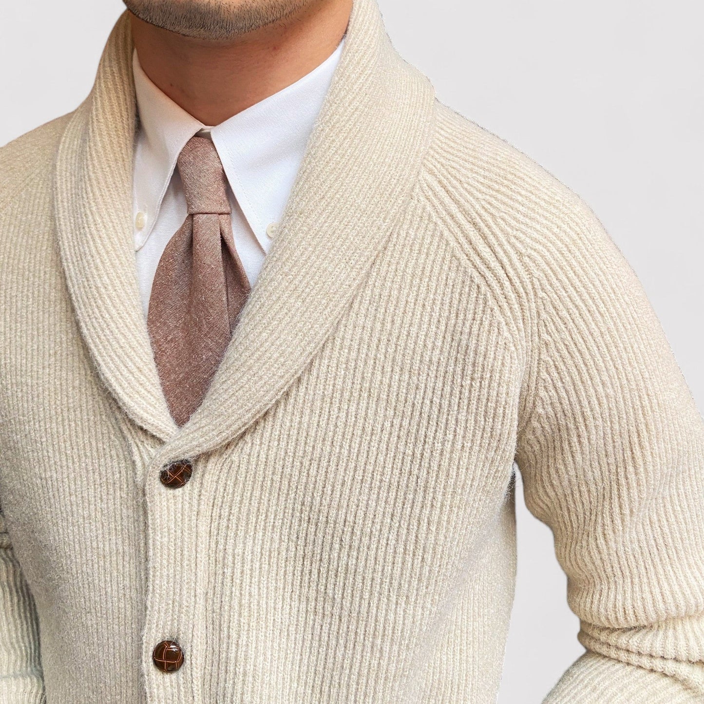 Garnet Men's Cardigan | Stylish Knitted Button-Up Sweater