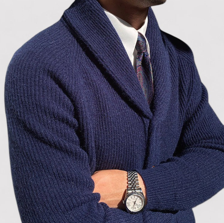 Garnet Men's Cardigan | Stylish Knitted Button-Up Sweater