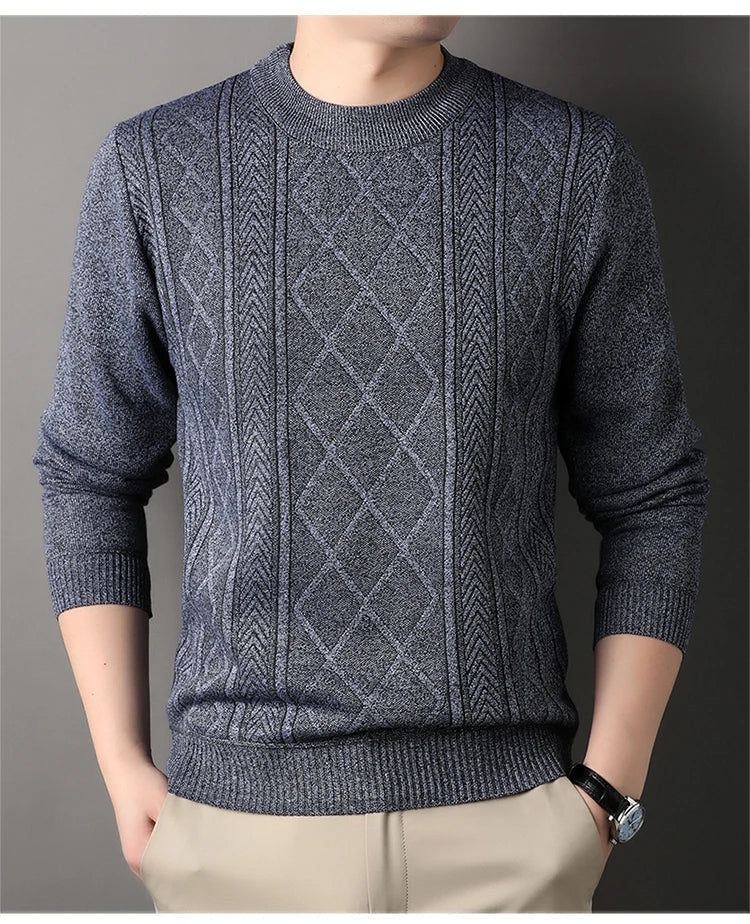 Geoffrey Men's Sweater | Warm Knit Autumn-Winter Pullover