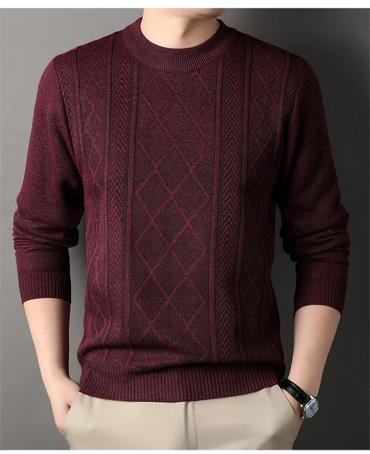 Geoffrey Men's Sweater | Warm Knit Autumn-Winter Pullover