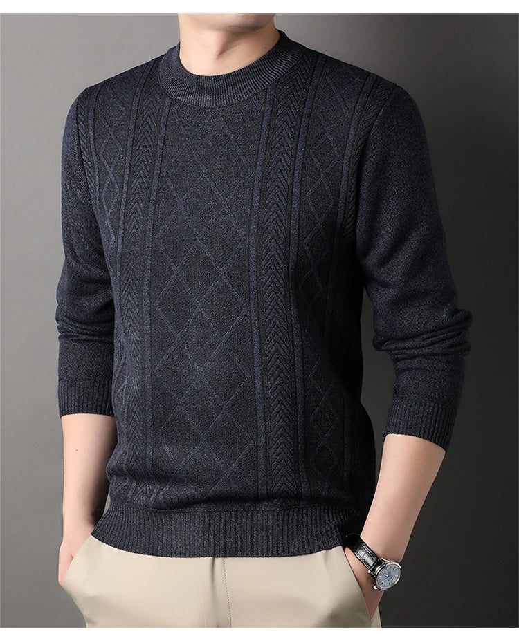 Geoffrey Men's Sweater | Warm Knit Autumn-Winter Pullover