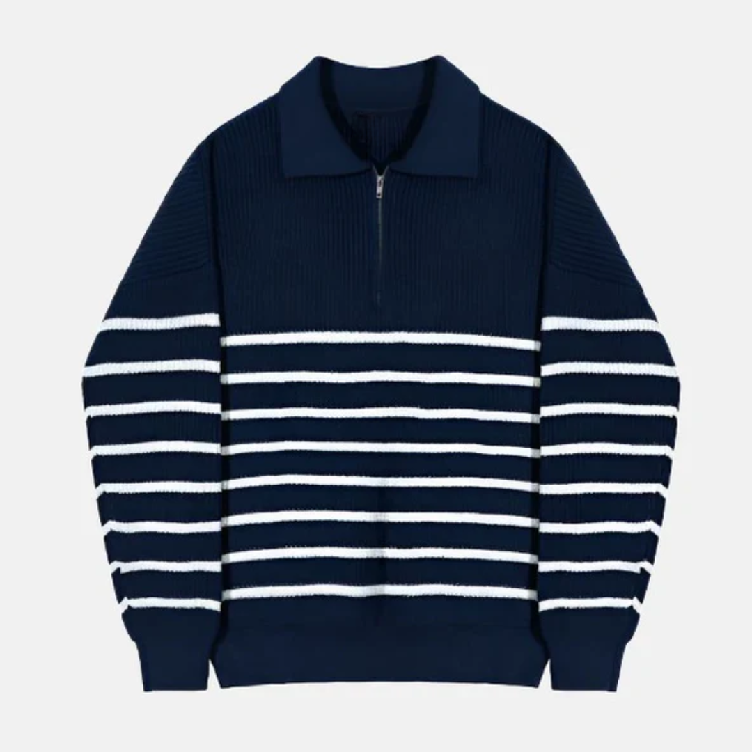 Leofric Men’s Jumper | Two-Tone Knit Jumper for Autumn