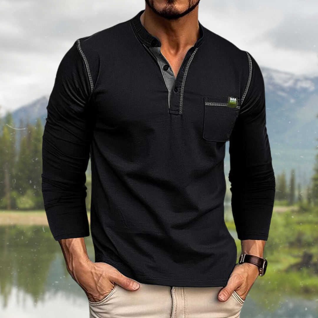Midas Men’s Shirt | Long Sleeve with Chest Pocket